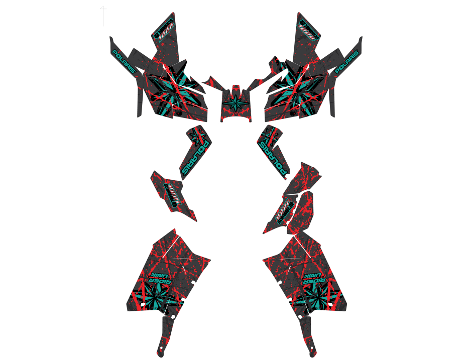 KIT DECO QUAD SCRAMBLER 1000 BRUSH ROUGE 2