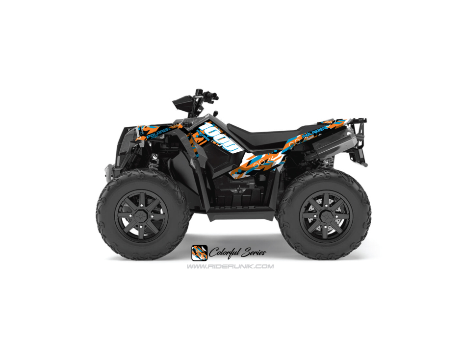 KIT DECO QUAD SCRAMBLER 1000 COLORFUL ORANGE 1