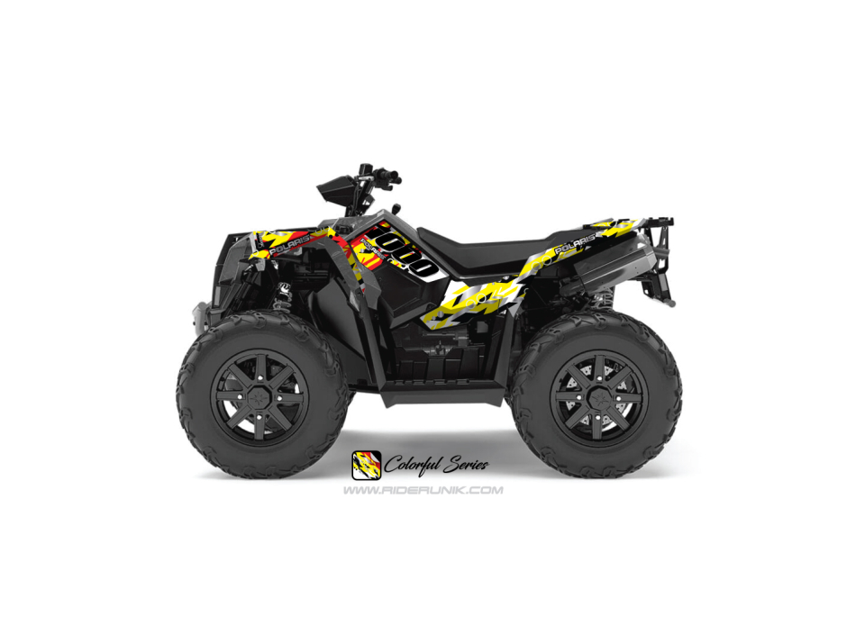 KIT DECO QUAD SCRAMBLER 1000 COLORFUL ROUGE 1