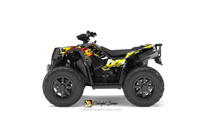 KIT DECO QUAD SCRAMBLER 1000 COLORFUL ROUGE