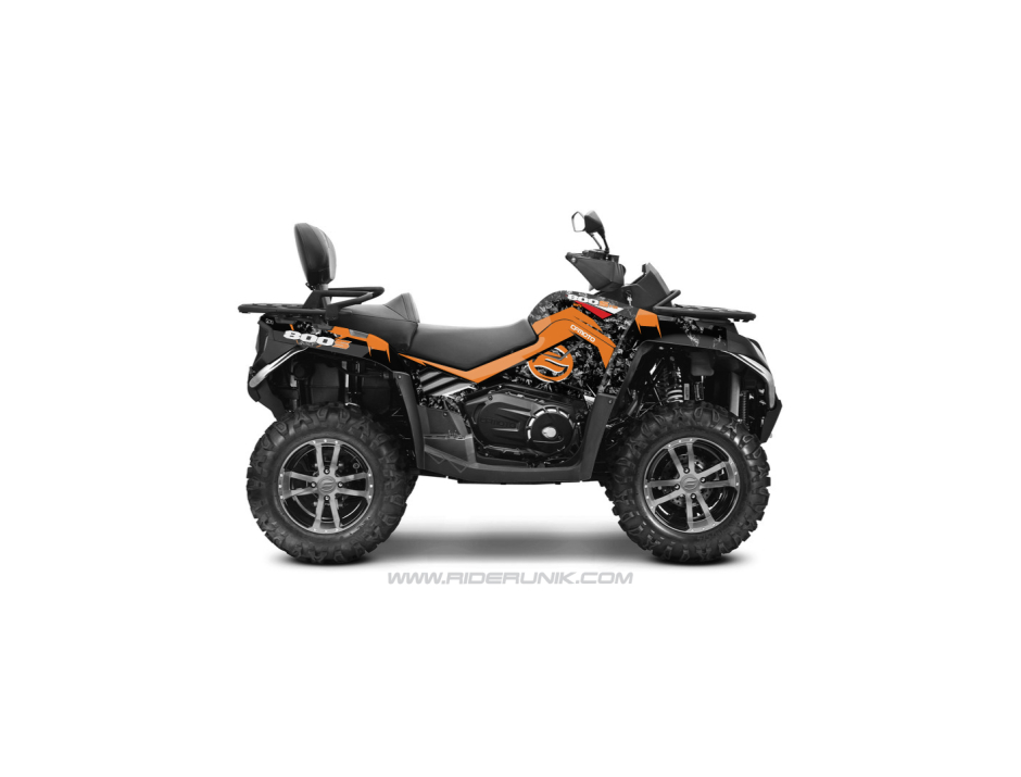 KIT DECO CFORCE 800 QUAD CAMO FEUILLAGE ORANGE 1