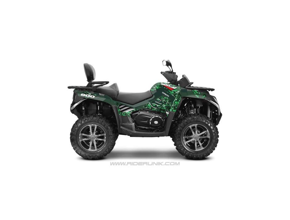 KIT DECO CFORCE 800 QUAD CAMO FEUILLAGE VERT 1