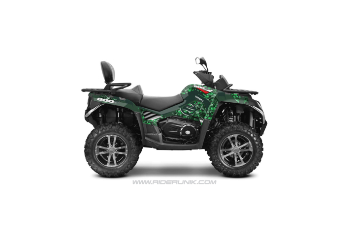 KIT DECO CFORCE 800 QUAD CAMO FEUILLAGE VERT