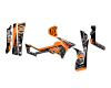 KIT DECO CFORCE 800 QUAD CAMO FEUILLAGE ORANGE 2