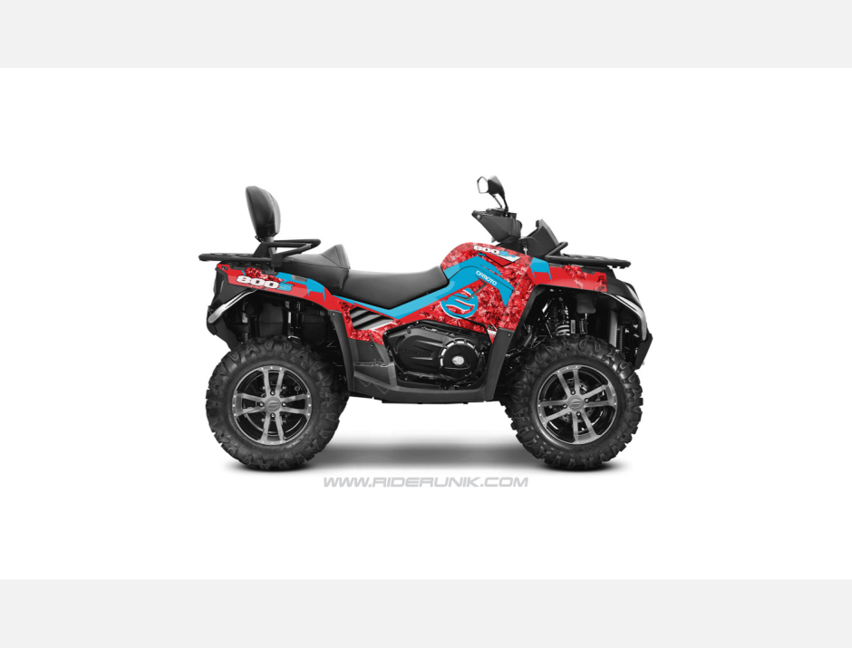 KIT DECO CFORCE 800 QUAD CAMO FEUILLAGE ROUGE 1