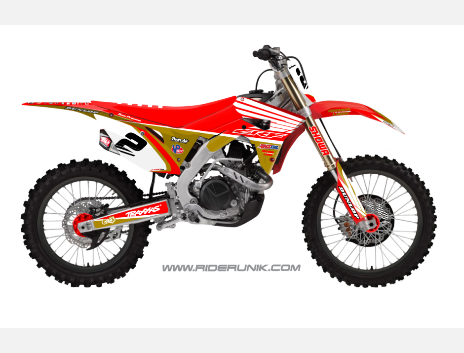 KIT DECO MOTOCROSS TRAX GOLD 1