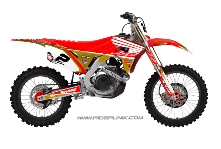 KIT DECO MOTOCROSS TRAX GOLD