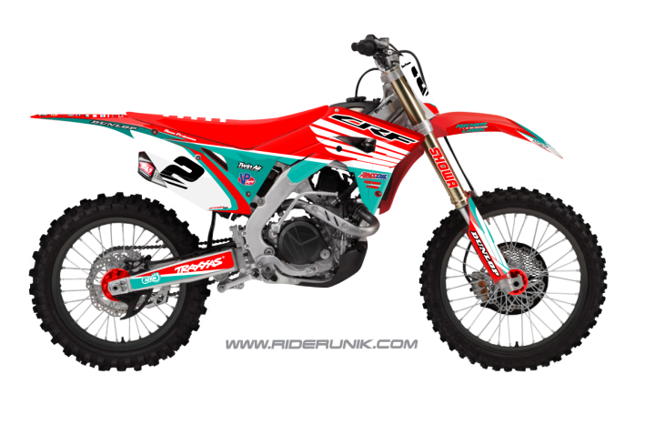 KIT DECO MOTOCROSS TRAX AQUA