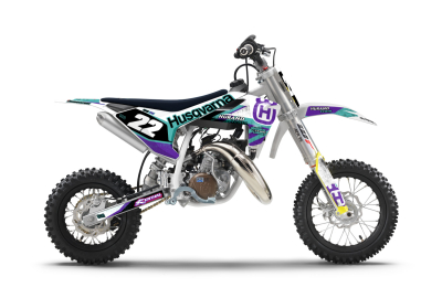 KIT DECO MOTOCROSS 50/65 TC RIDERUNIK TRAX VIOLET