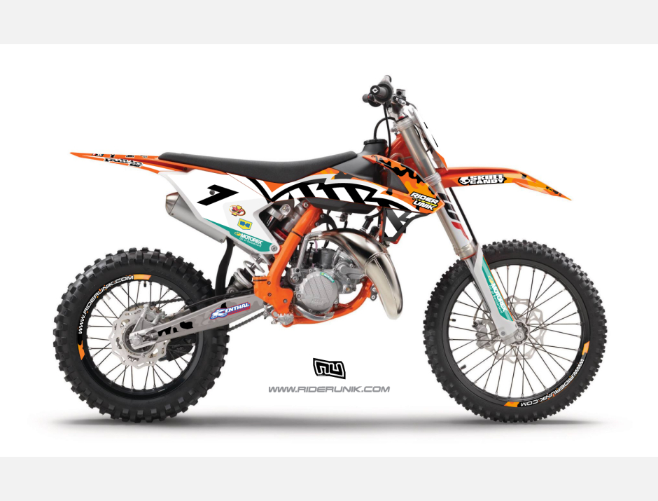 KIT DECO MOTOCROSS 85SX RIDERUNIK  MON 1