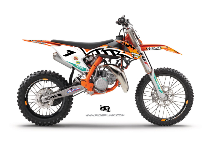 KIT DECO MOTOCROSS 85SX RIDERUNIK  MON