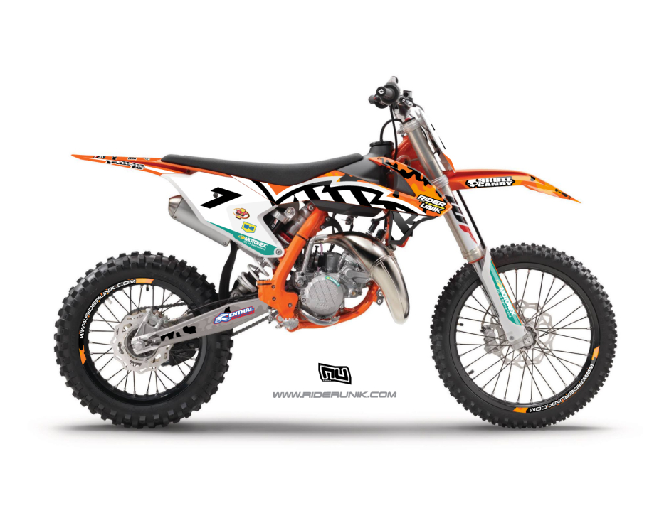 KIT DECO MOTOCROSS 85SX RIDERUNIK  MON 1