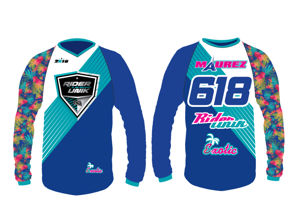 Maillot motocross personnalisable RiderUnik Exotic Series 1