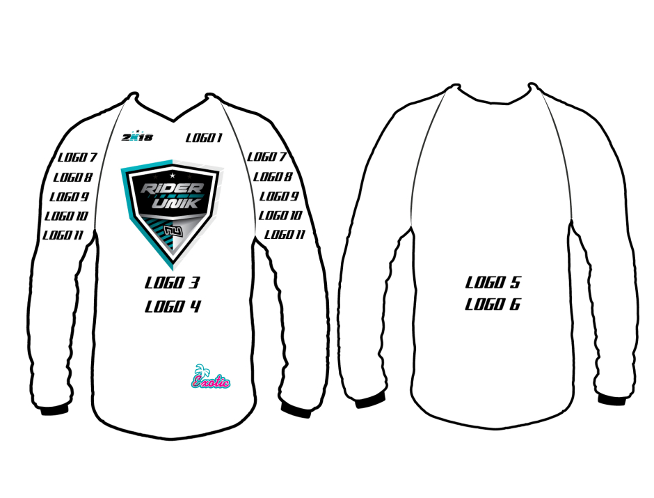 Maillot motocross personnalisable RiderUnik Exotic Series 2