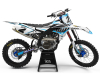 KIT DECO MOTOCROSS LIKEN WHITE CYAN 1