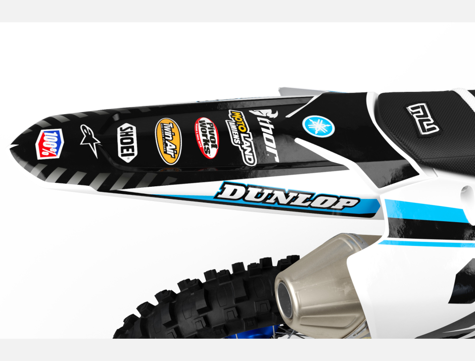 KIT DECO MOTOCROSS LIKEN WHITE CYAN 3