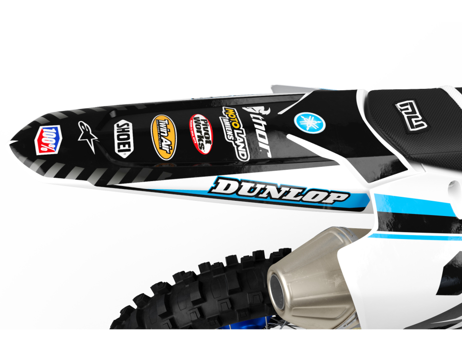 KIT DECO MOTOCROSS LIKEN WHITE CYAN 3