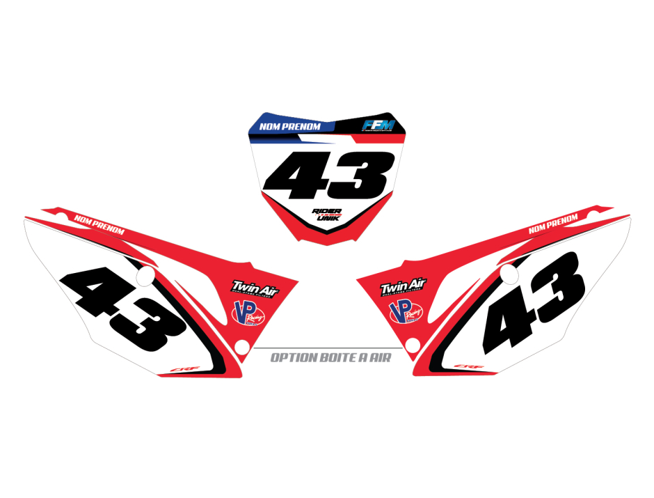 KIT DECO FONDS DE PLAQUES HONDA GRAD 1