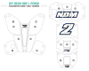 KIT DECO RXR BULLET MERIKA BLEU 2