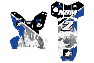 KIT DECO RXR BULLET MERIKA BLEU