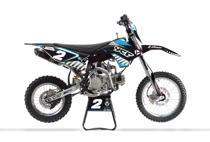 KIT DECO MOTOCROSS YCF BIGY LIKEN CYAN