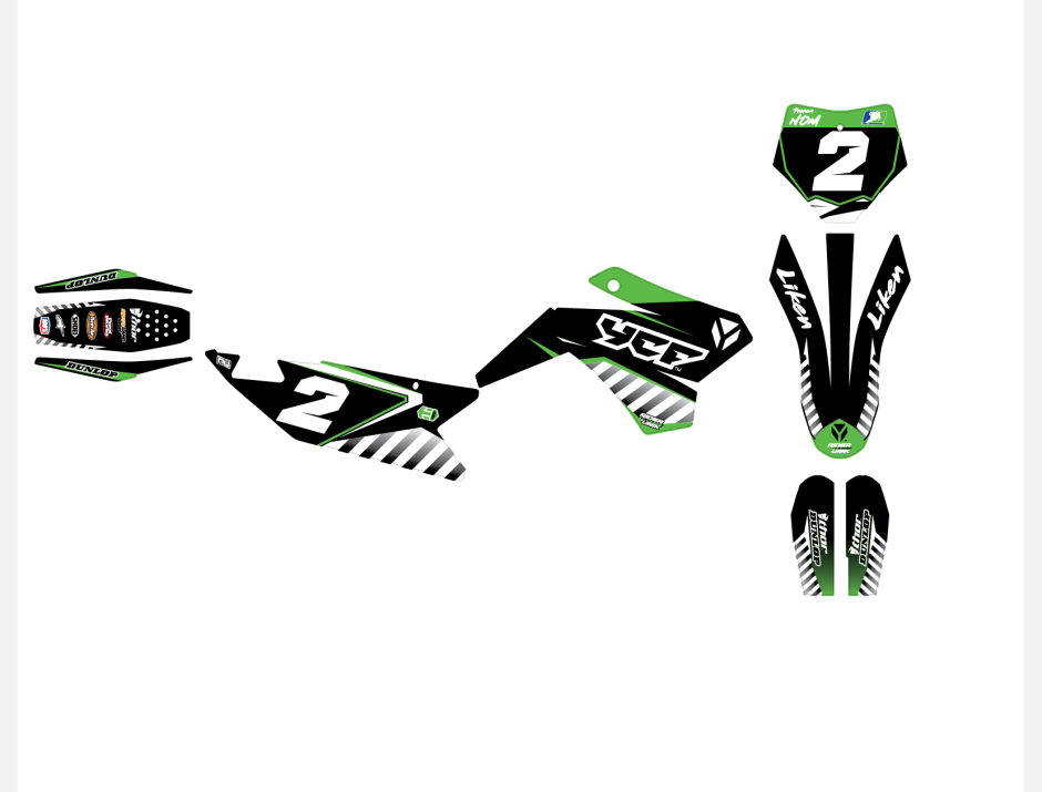 KIT DECO MOTOCROSS YCF BIGY LIKEN VERT 2