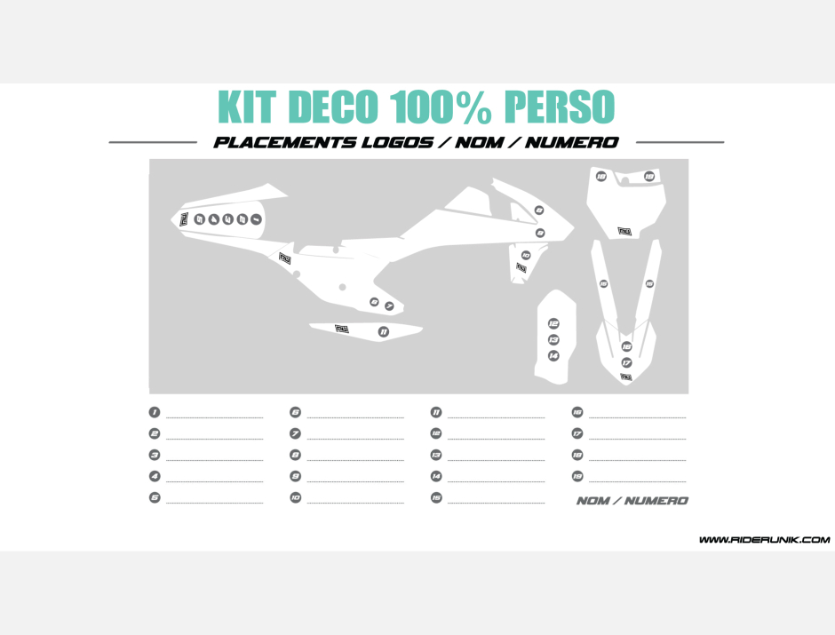 KIT DECO 50 DERBI DRD 100% PERSO 1