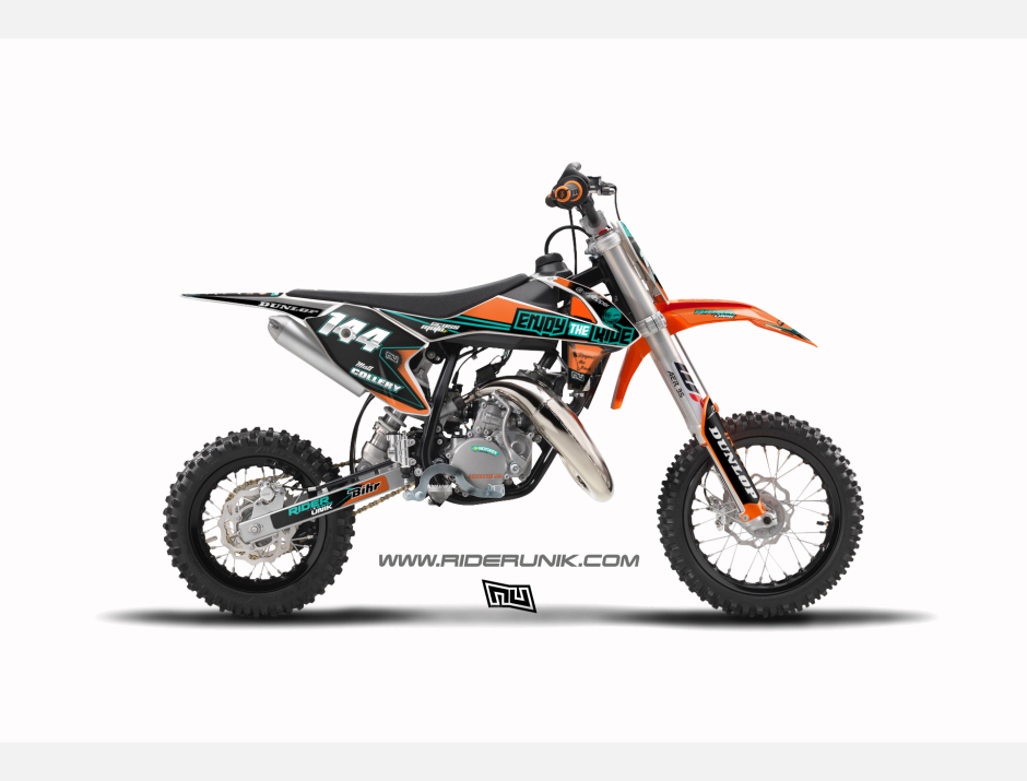 KIT DECO MOTOCROSS 50SX RIDERUNIK ENJOY THE RIDE 1
