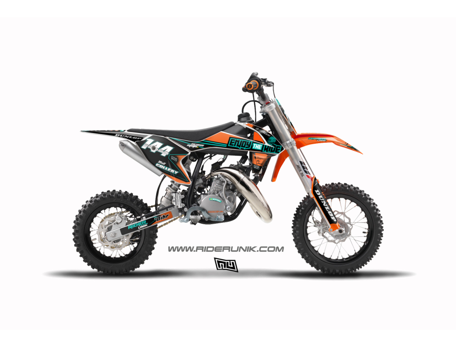 KIT DECO MOTOCROSS 50SX RIDERUNIK ENJOY THE RIDE 1