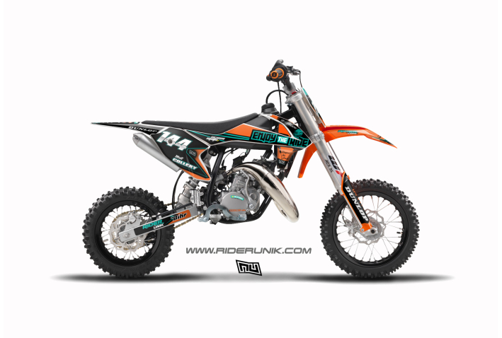 KIT DECO MOTOCROSS 50SX RIDERUNIK ENJOY THE RIDE