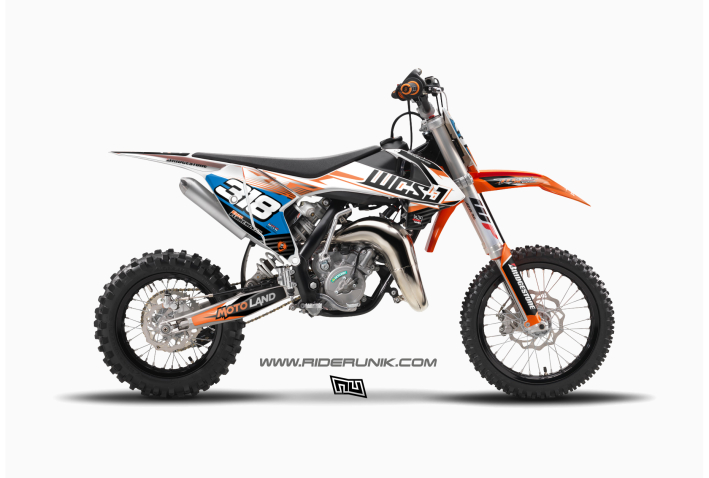 KIT DECO MOTOCROSS 65SX RIDERUNIK WCSJ