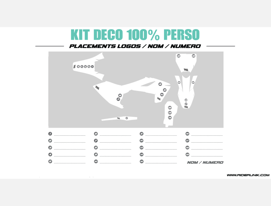 KIT DECO 85 HUSQVARNA 100% PERSO 1