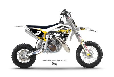 KIT DECO MOTOCROSS 50/65 TC RIDERUNIK SOBER WHITE
