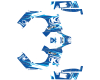 KIT DECO QUAD MXU 550-700i AGRY BLEU 2