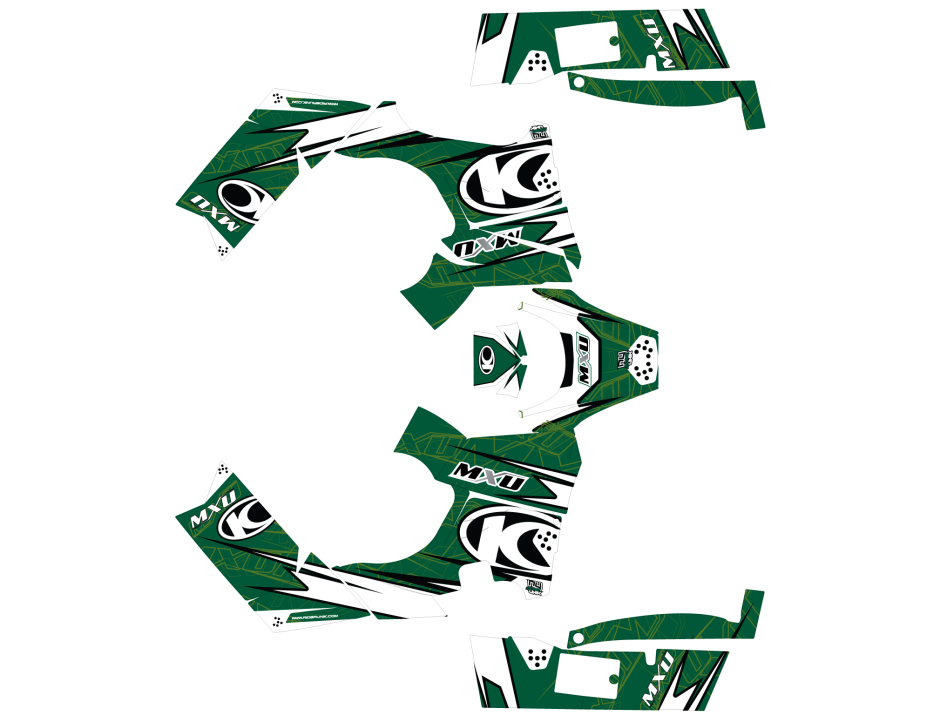 KIT DECO QUAD MXU 550-700i AGRY KAKI 2