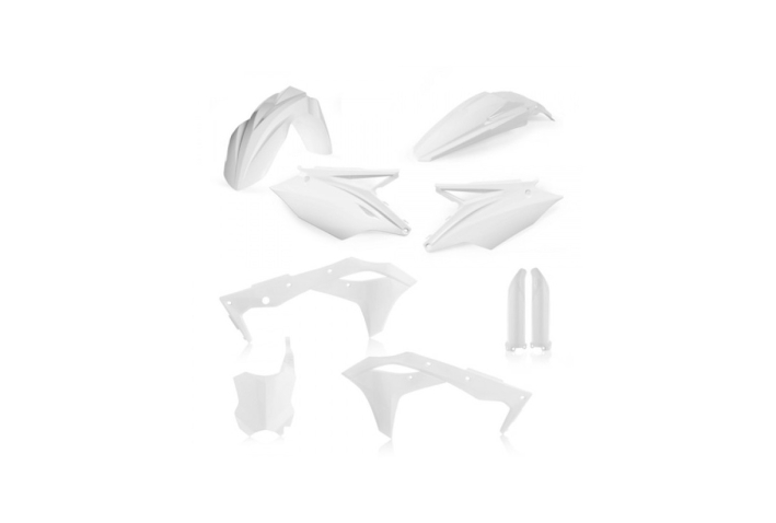 Kit plastique Acerbis Kawasaki Blanc