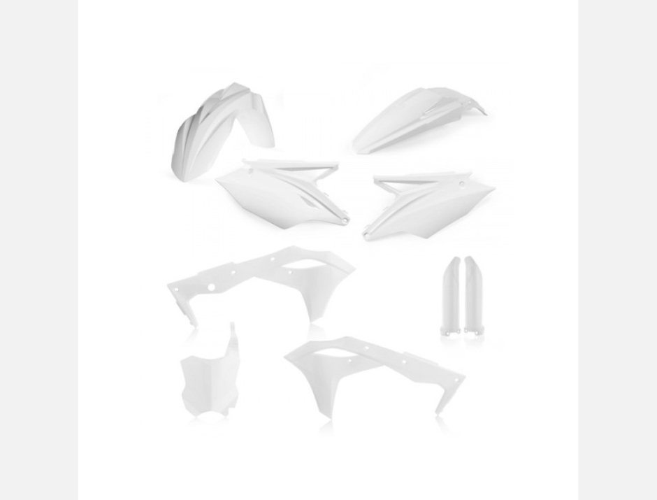 Kit plastique Acerbis Kawasaki Blanc 1