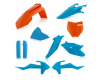 Kit plastique Acerbis Ktm Orange/Bleu 1