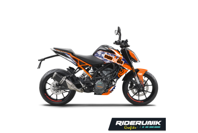 KIT DECO KTM DUKE ENJOY THE RIDE BLANC