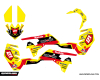 Kit déco quad Suzuki ENJOY THE RIDE Jaune/Rouge 1
