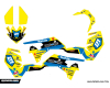 Kit déco quad Suzuki ENJOY THE RIDE Jaune/Bleu 1