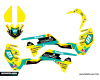 Kit déco quad Suzuki ENJOY THE RIDE Jaune/Aqua 1