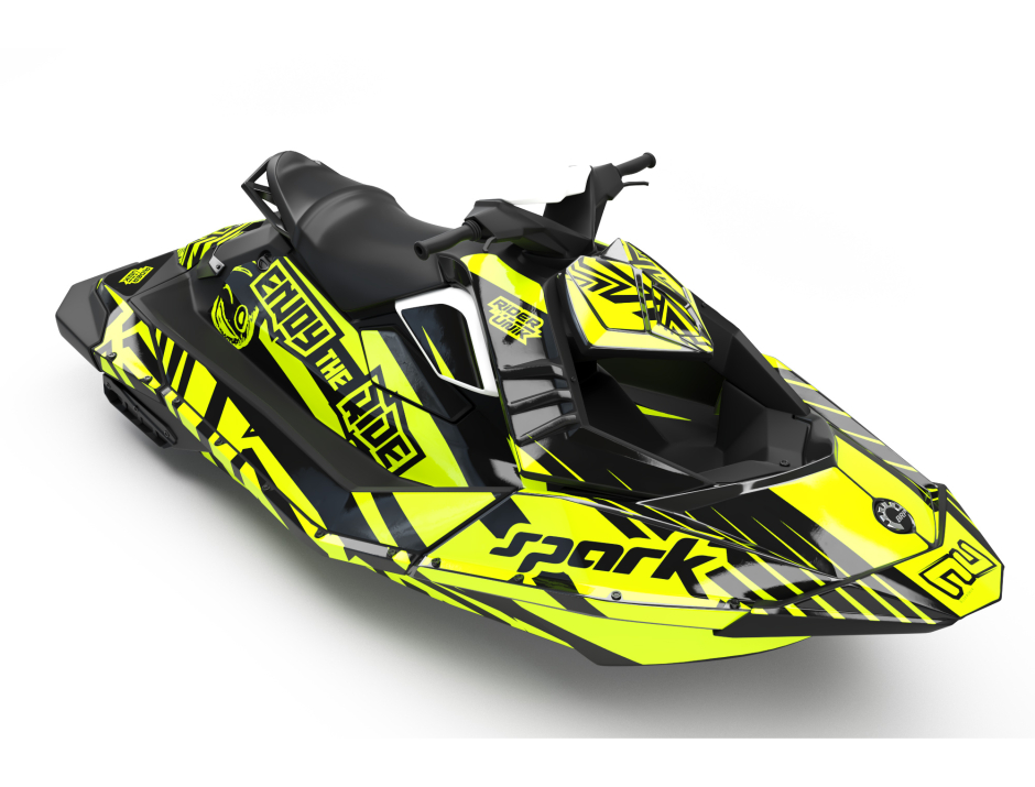 KIT DECO SEA-DOO SPARK ENJOY THE RIDE FLUO FULL 1