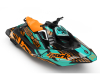 KIT DECO SEA-DOO SPARK ENJOY THE RIDE AQUA/ORANGE FULL 1