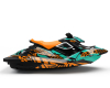 KIT DECO SEA-DOO SPARK ENJOY THE RIDE AQUA/ORANGE FULL 2