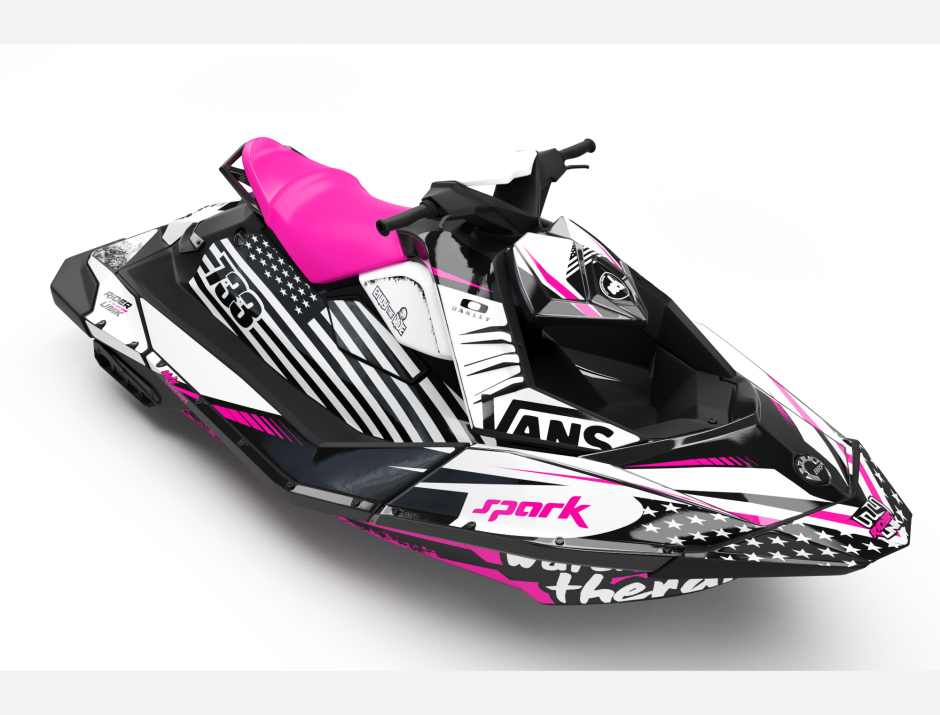 KIT DECO SEA-DOO SPARK WATER THERAPY PINK FULL 1