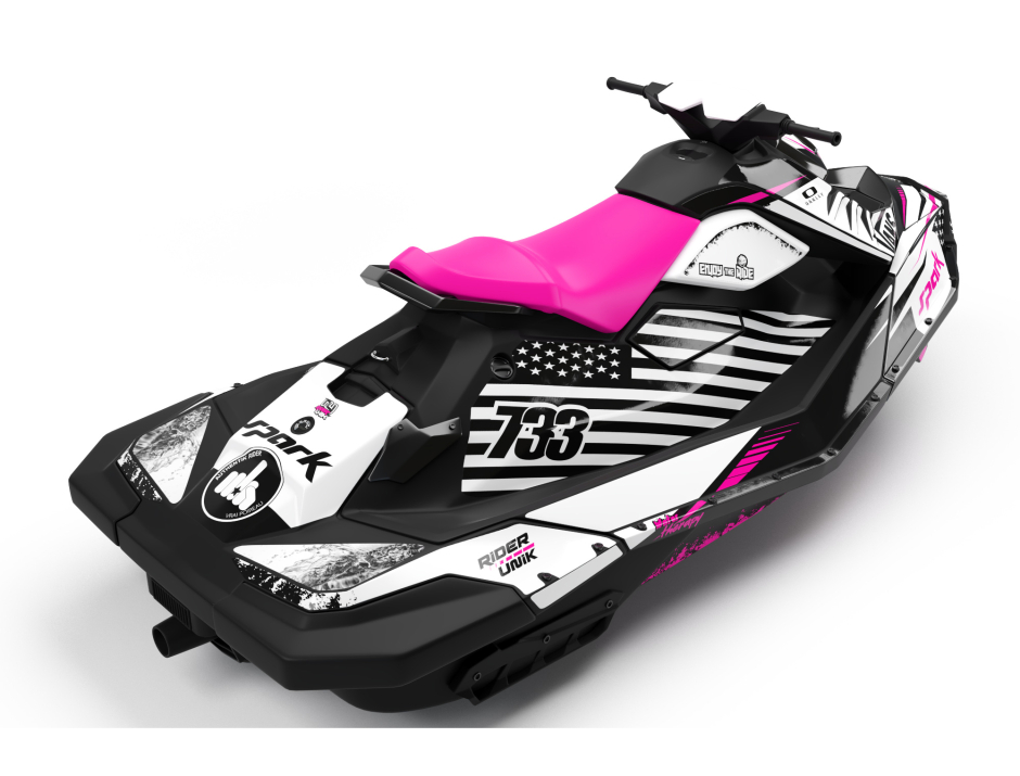 KIT DECO SEA-DOO SPARK WATER THERAPY PINK FULL 3