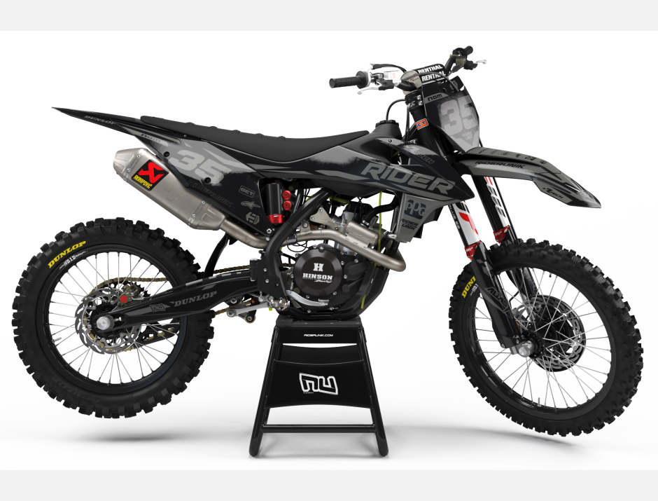 KIT DECO MOTOCROSS KTM RIDER 2019 GREY 1