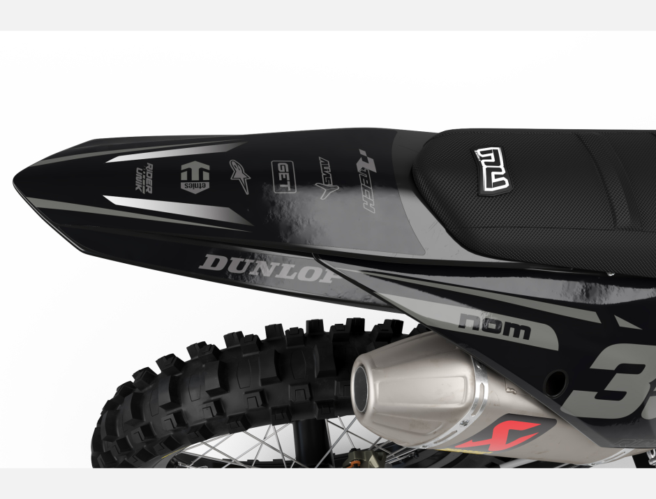 KIT DECO MOTOCROSS KTM RIDER 2019 GREY 3
