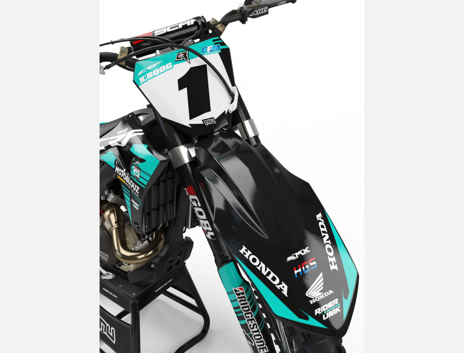 KIT DECO MOTOCROSS CR/CRF SR TEAM BLACK EDITION 3
